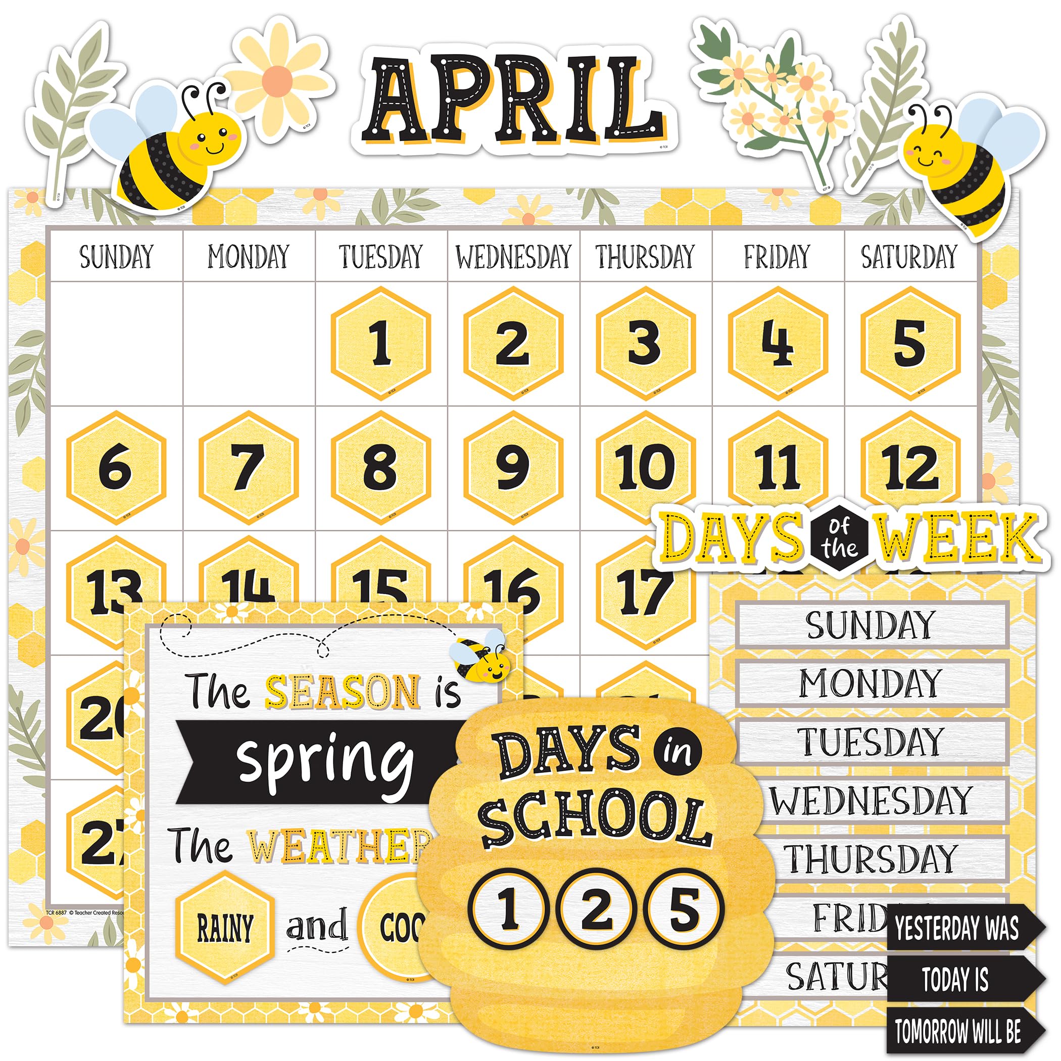 Calendrier de classe Abeilles TCR6887 pour l'affichage mural
