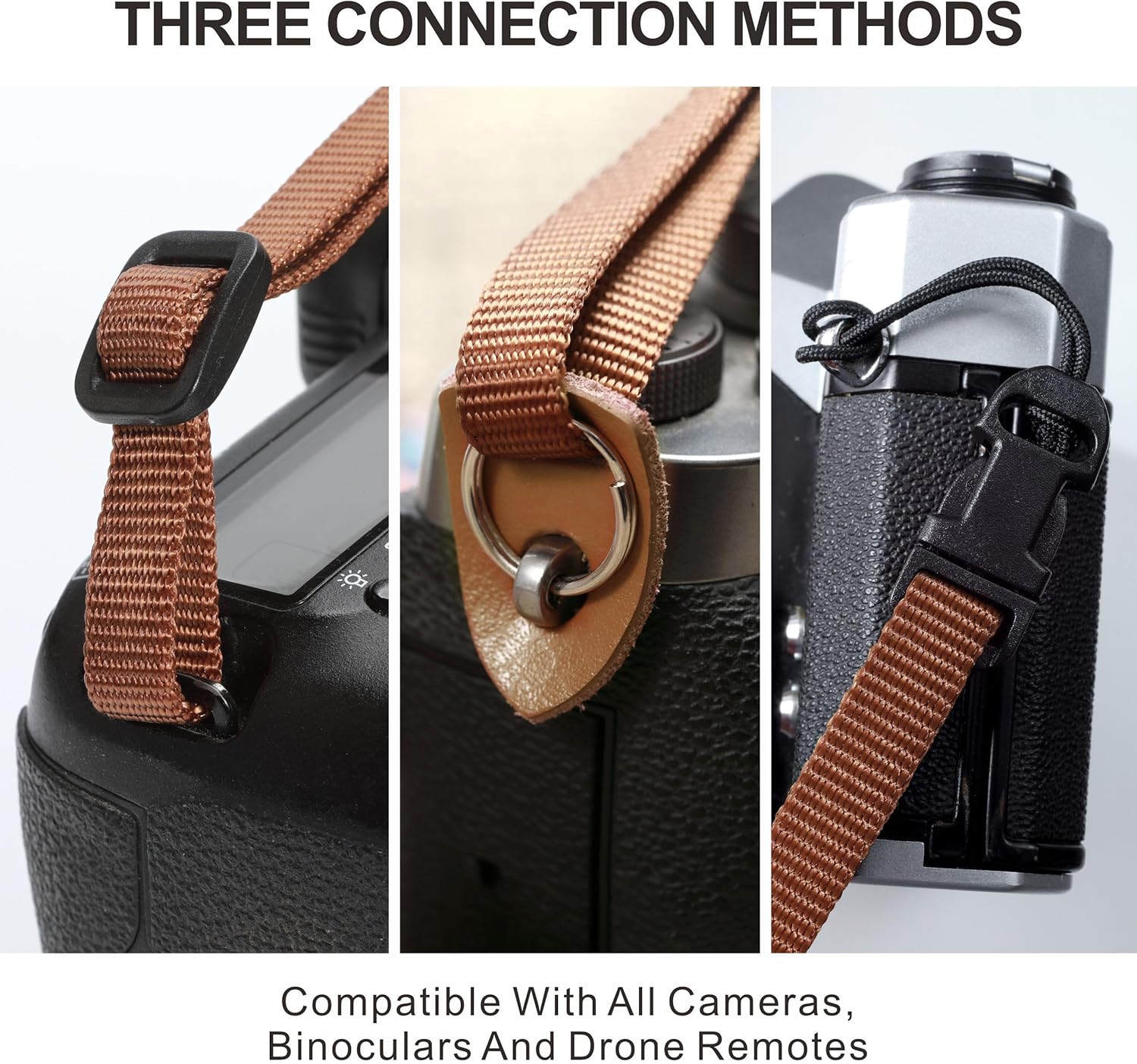 Padwa Lifestyle Camel Corduroy Camera Strap - 2" Double Layer Full Grain Cowhide Leather Head Camera Straps for Photographers, Unique Soft Corduroy Fabric with Quick Release fits all Cameras - Image 5