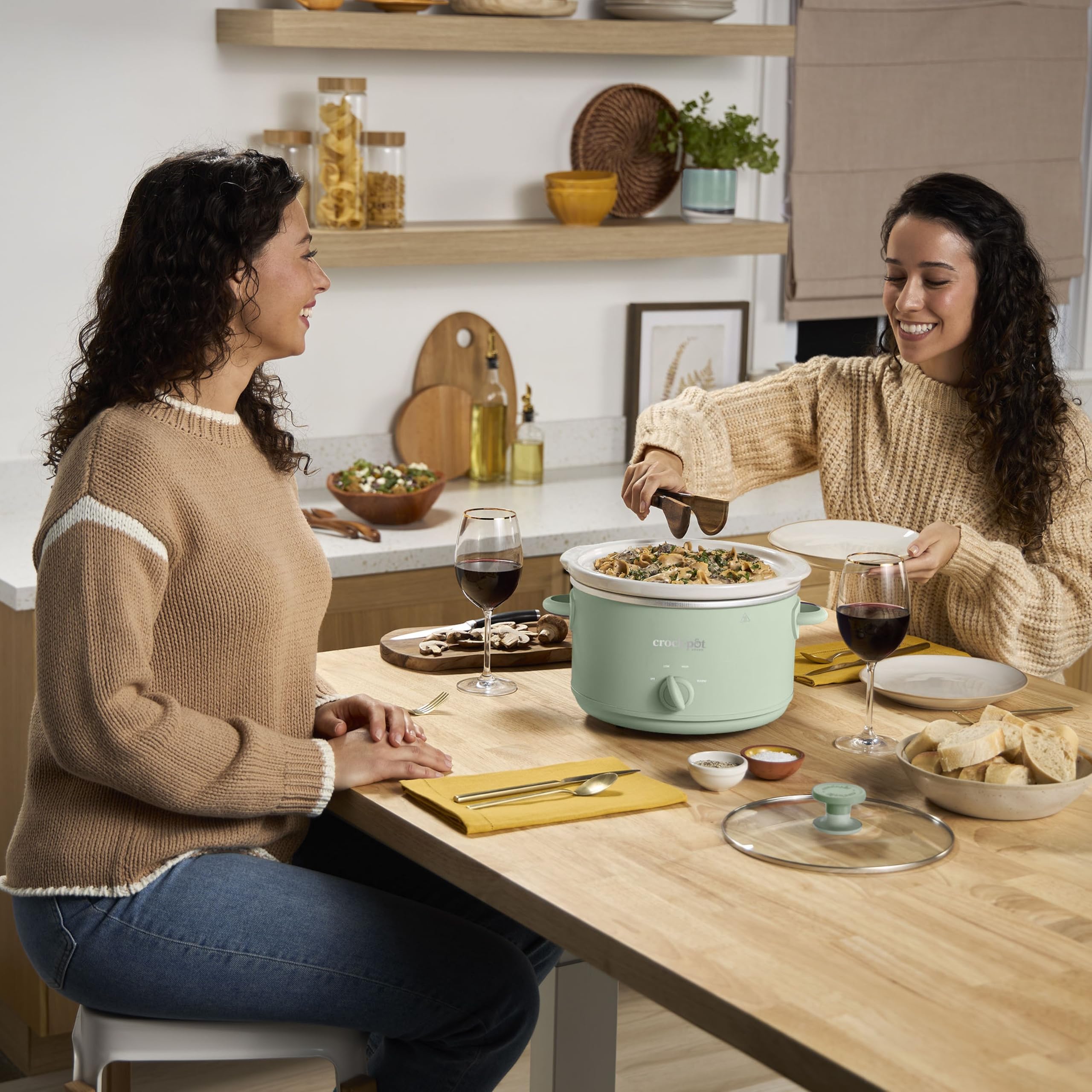 Mijoteuse manuelle Crock-Pot Design Series 4,5 L, vert sauge du désert (CSC122X)