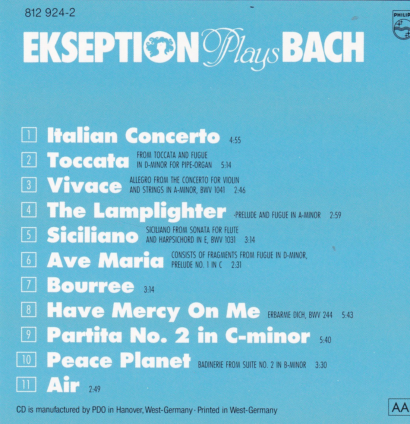 Ekseption Plays Bach