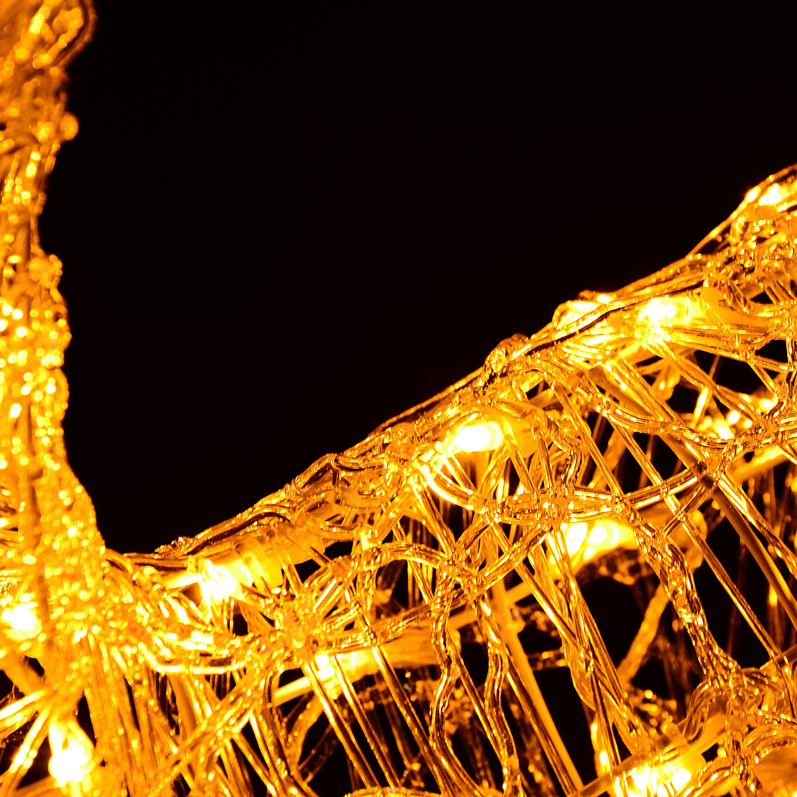 Nipach Rentier beleuchtet aus Acryl - 120 LED warm weiß – mit Trafo
