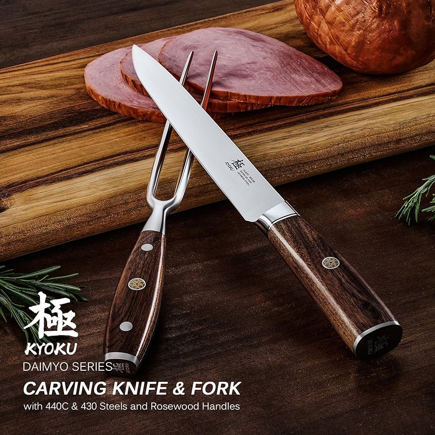 Apple - Kiyoku6038 Amazon.com: KYOKU Carving Knife Set, Daimyo Series 8