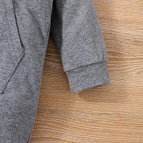 Miniatura 6 de Mameluco con capucha para recién nacidos, niños y niñas, diseño de tiburón, dinosaurio