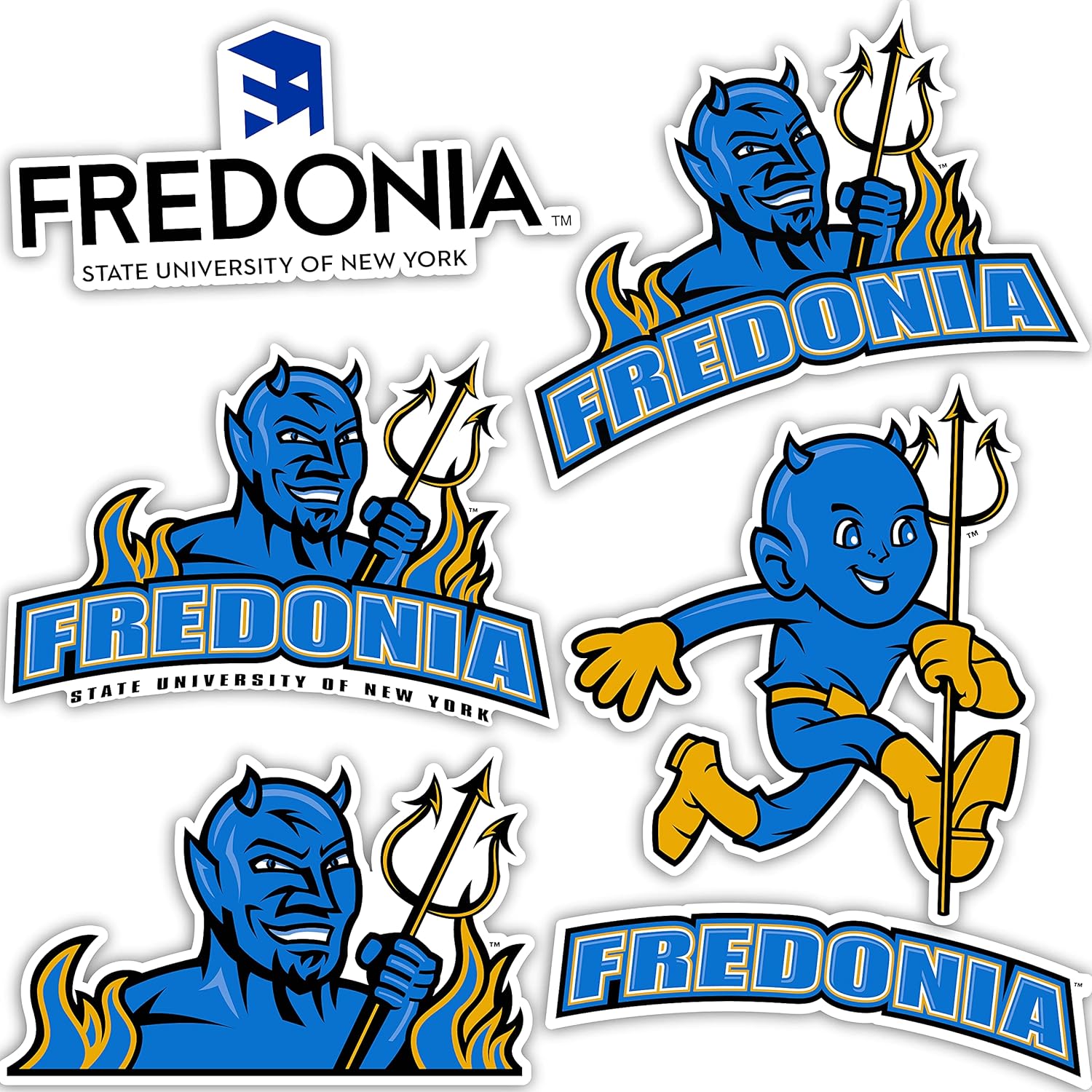 Fredonia State University SUNY Blue Devils NCAA Sticker Vinyl Decal