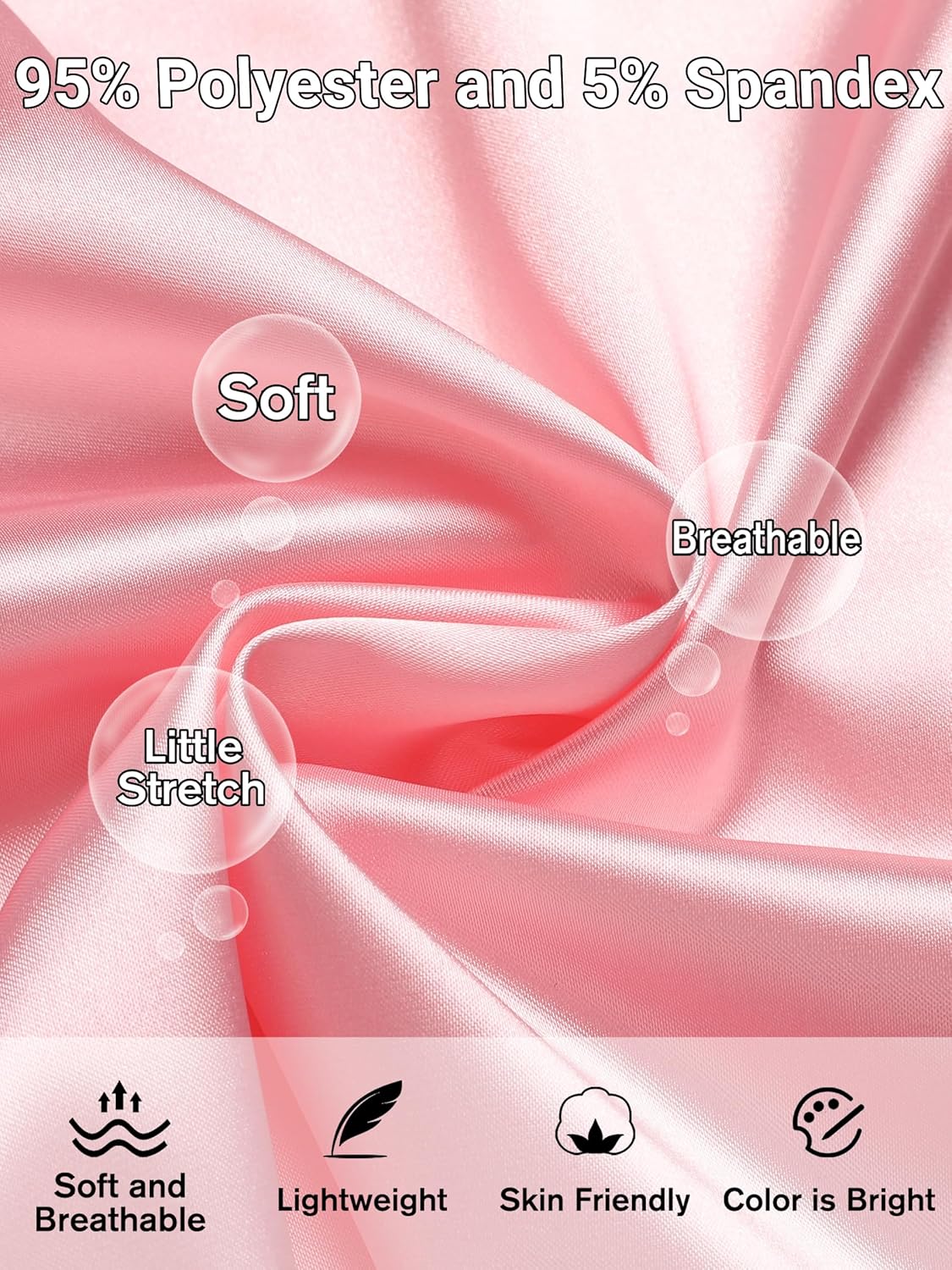 Womens Silk Satin Pajamas Set 2 Piece Satin Pjs Shorts Set Soft Button Down silk Loungewear Sets - Image 5