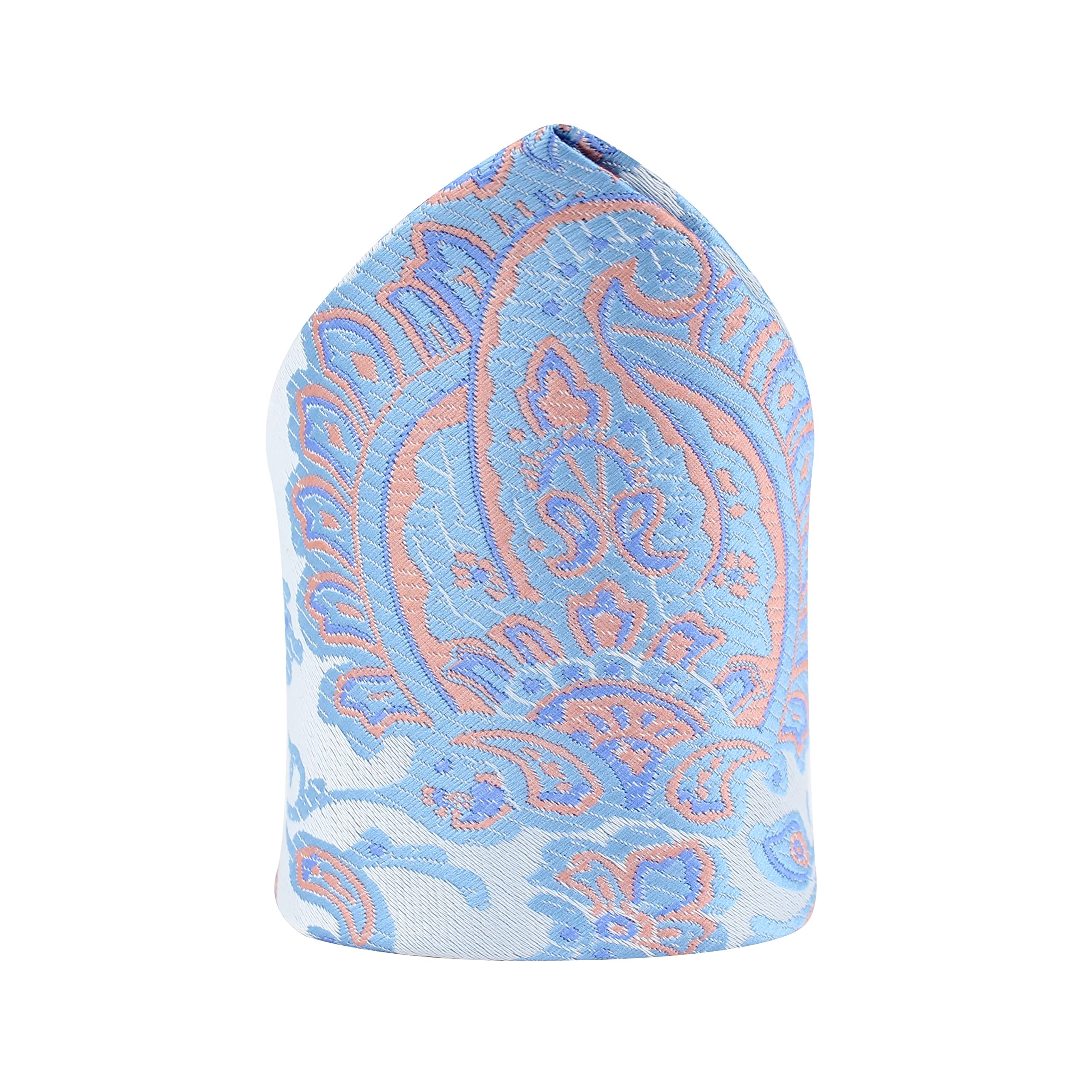 Kavove Refreshing Black Paisley Pocket Square For Men-image-3