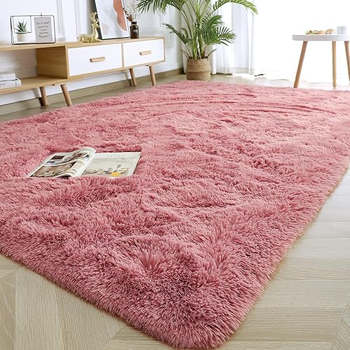 HQAYW Alfombra moderna y esponjosa, alfombra lanuda para dormitorio, sala de estar, alfombras de piel peluda ultra suaves para niños y niñas,