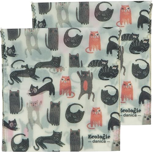 Miniatura 6 de Ecologie by Danica - Bolsa reutilizable de cera de abeja para sándwich, gatos, envoltura reutilizable para almacenamiento de alimentos, 6.5 pulgadas