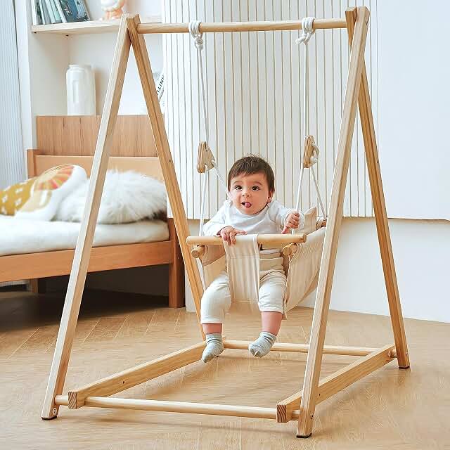 Avenlur Spruce Baby and Toddler Foldable Swing Set
