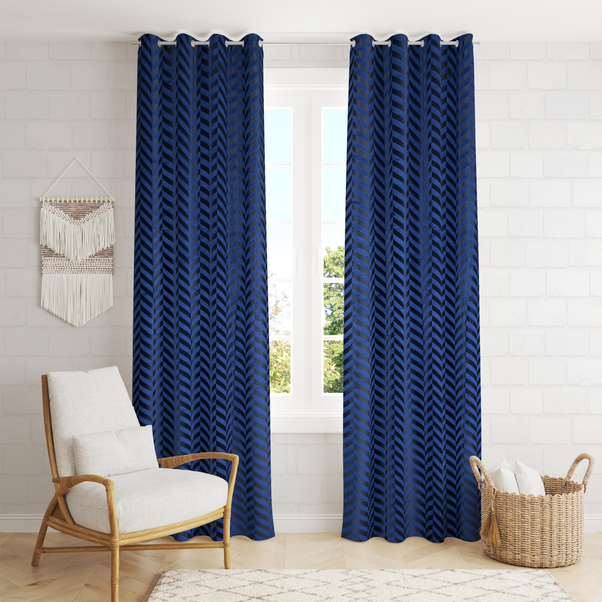 Ami Creation Navy Blue Velvet Room Darkening 11 feet Long Door Curtain for Living Room Bedroom Hall Summer Curtains, 11 feet Long, Navy Blue, Set of 1 (B0CKPHZBNY) Amazon Price History, Amazon Price Tracker