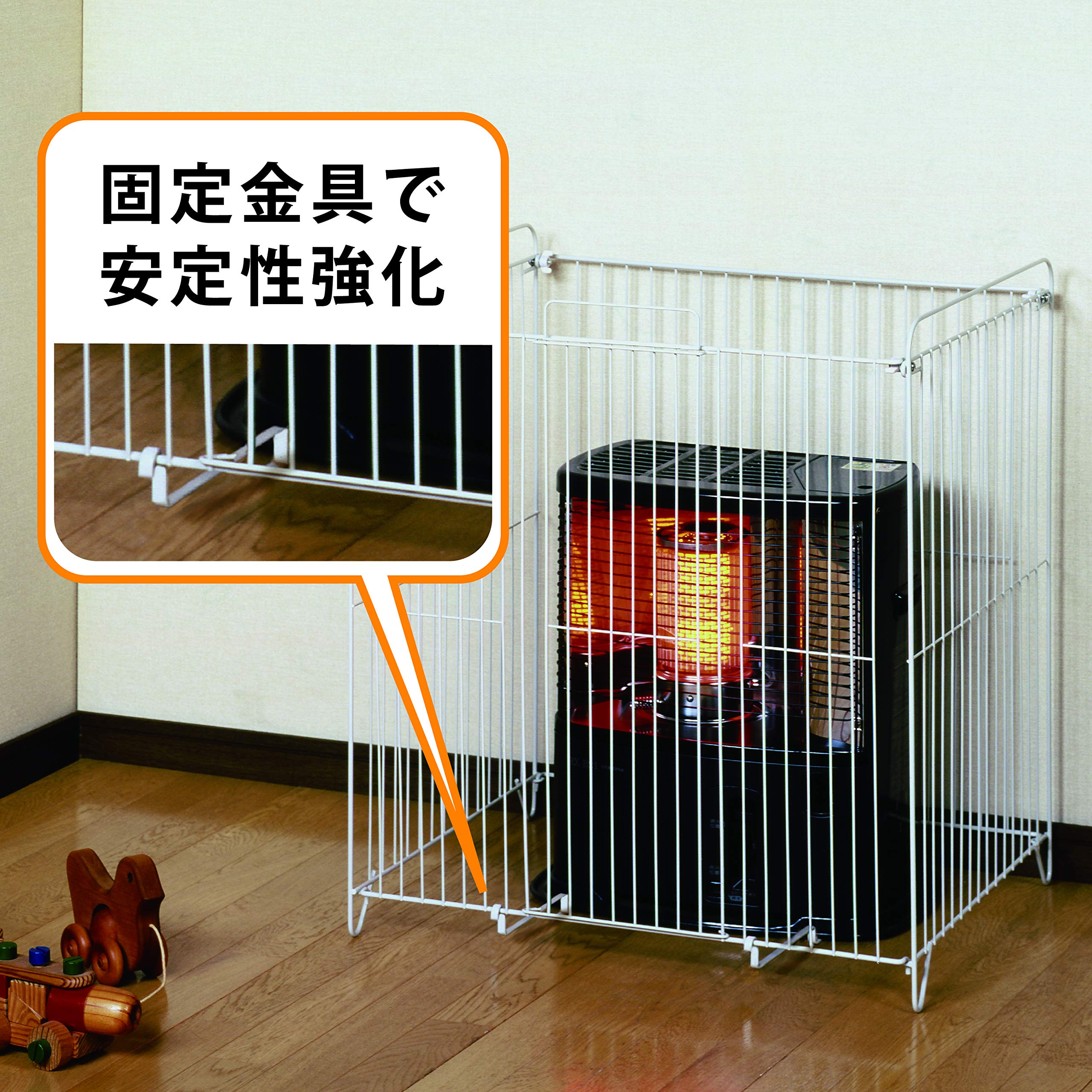 Amazon | グリーンライフ ストーブガード 幅65×奥行53×高さ71cm 前面