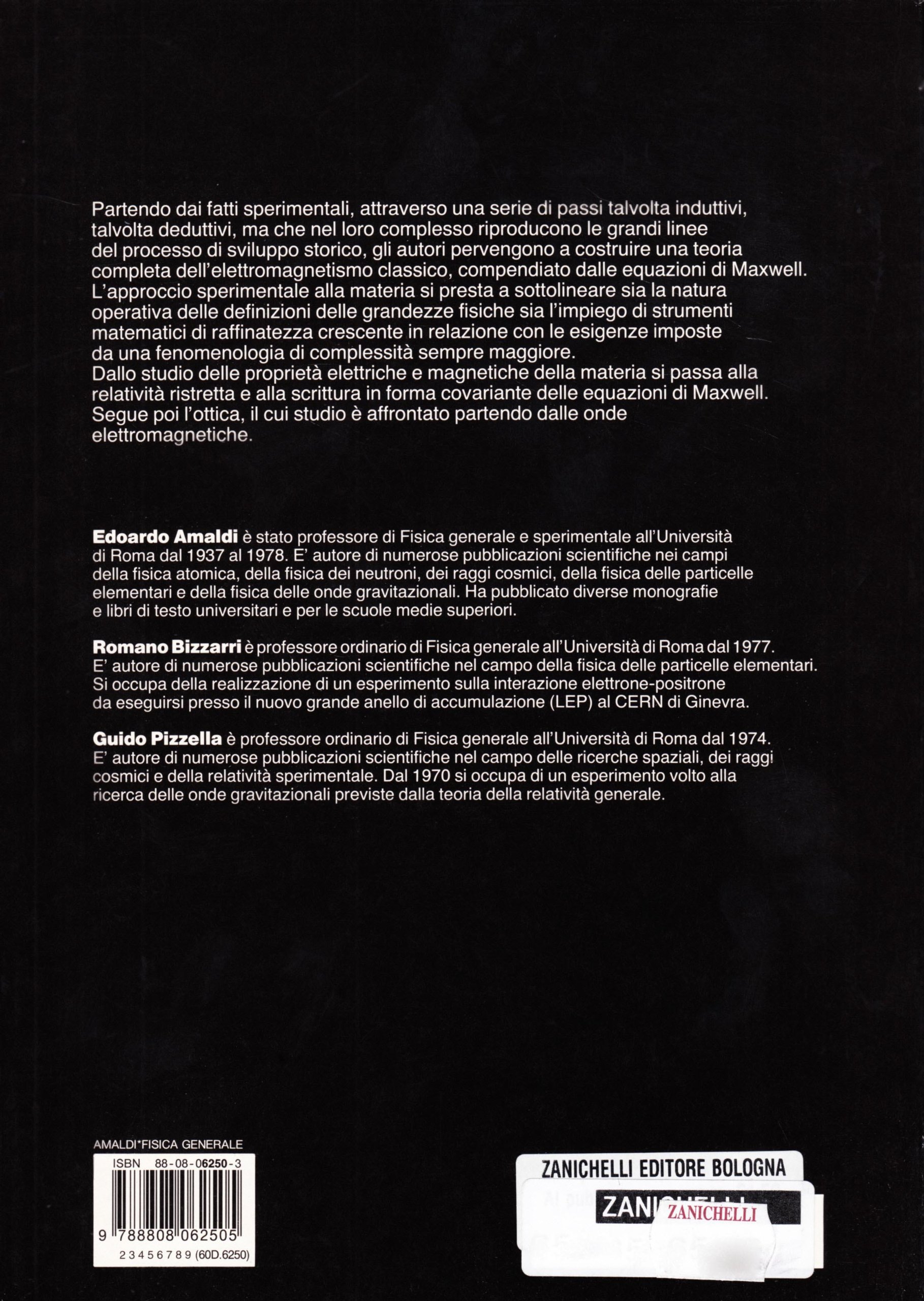 Fisica generale. Elettromagnetismo, relatività, ottica