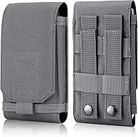 Vista 11 de IronSeals Funda táctica Molle para teléfono, bolsa universal para cinturón para iPhone 17 Pro Max/17 Pro/17/16 Pro Max/15 Pro Max/14 Pro Max/13/12