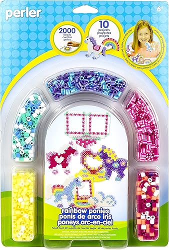 Miniatura 9 de Perler Cuentas de criaturas del bosque manualidades con patrón de animales para niños 4004 piezas