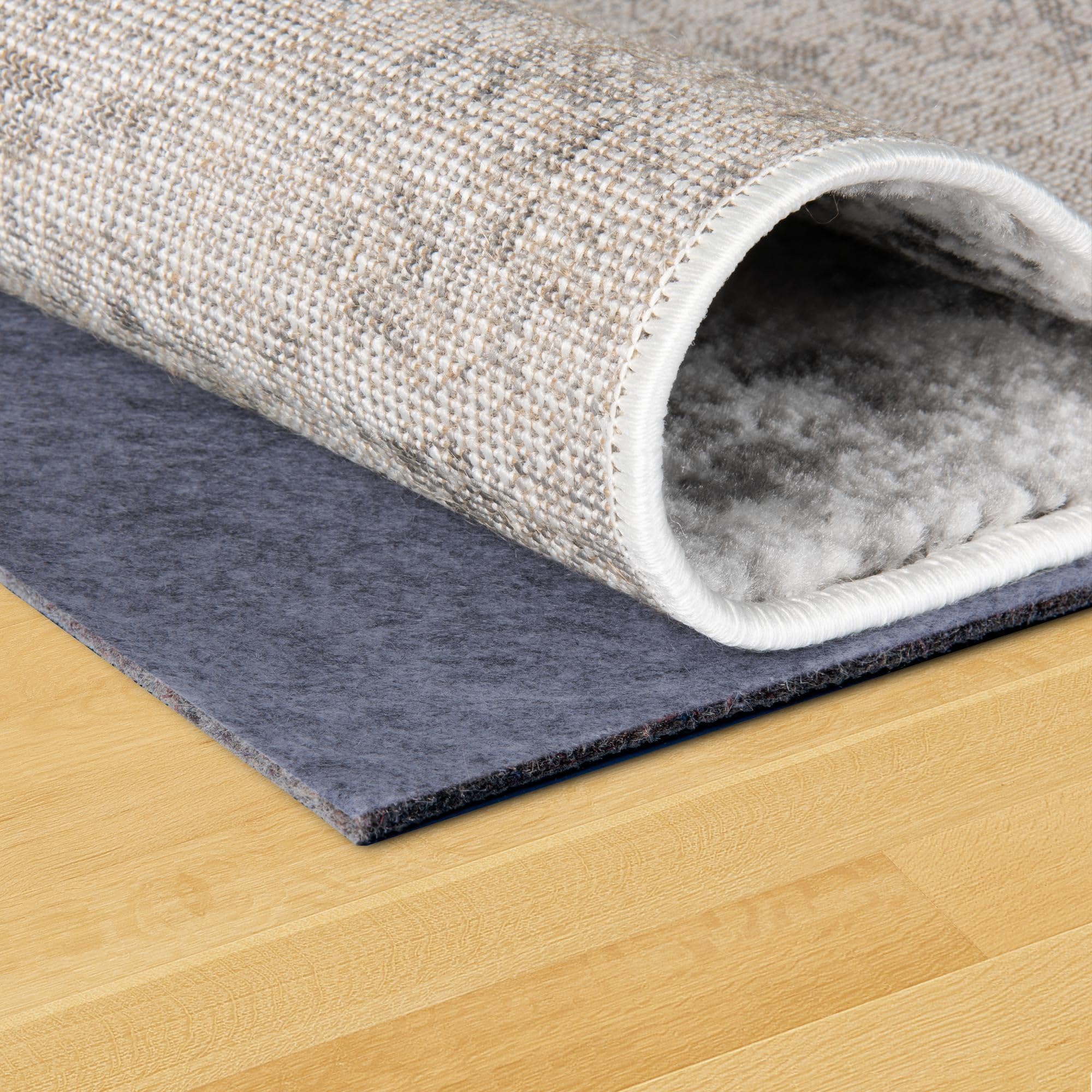 Uni-Luxe Dual Surface Felt and Rubber Non-Slip Rug Pad 1/4" Thick (6'Round)