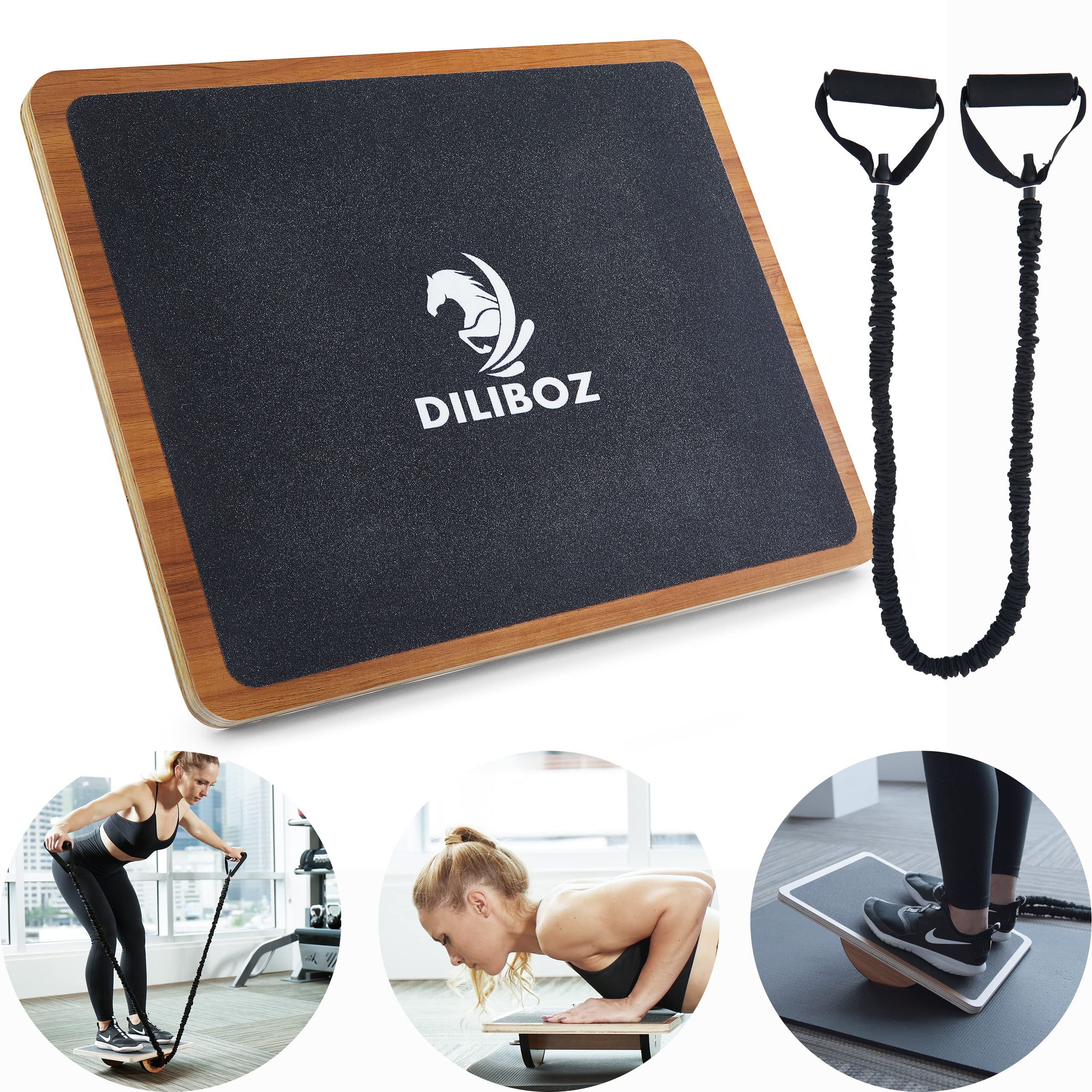Buy Diliboz Wooden XL Size Balance Board for Standing Desk, Wobble