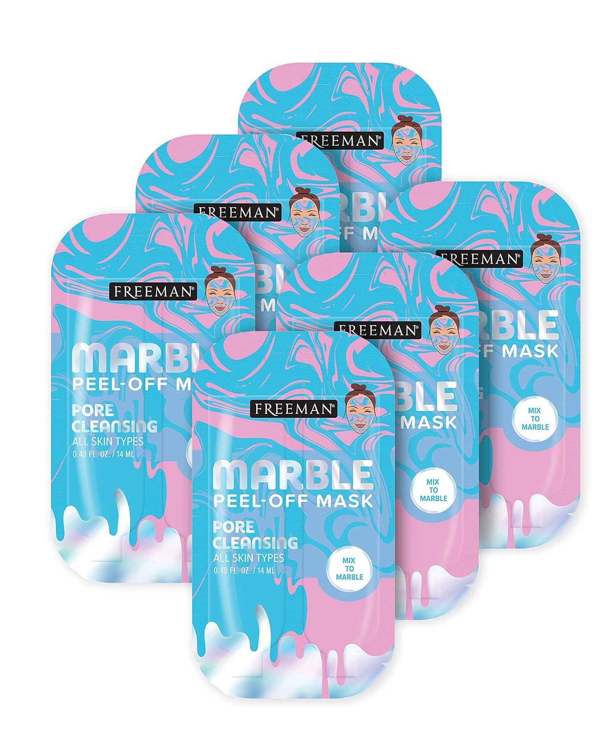 Freeman Beauty Marble PeelOff Face Mask Set, Pore