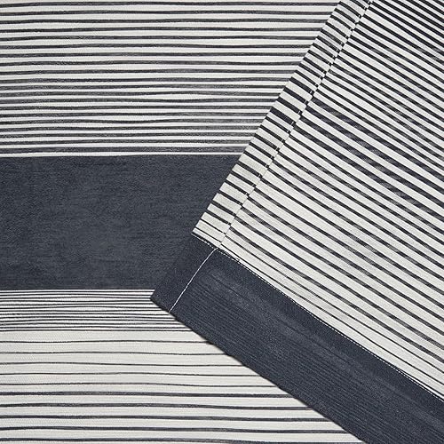 Miniatura 4 de Exclusive Home Curtains Kadomo - Par de paneles de cortinas con ojales en la parte superior, 54x84 pulgadas, azul marino