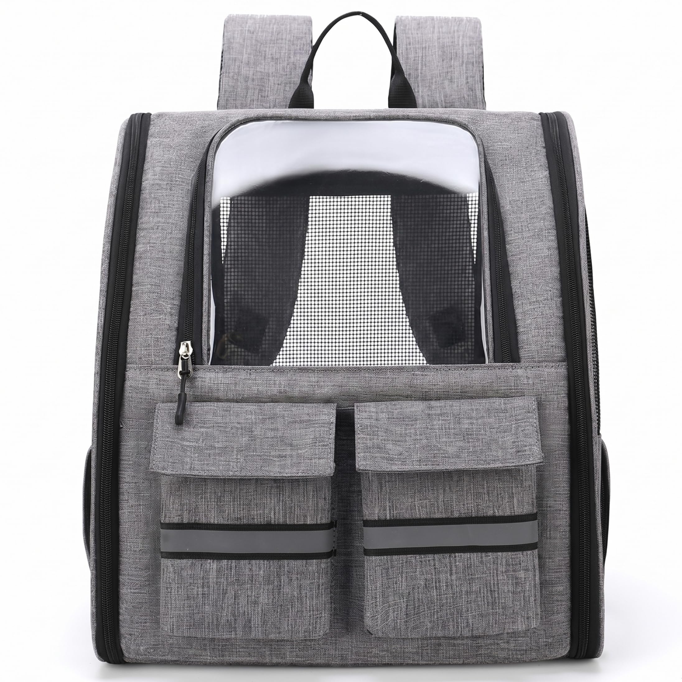 Sac à dos transport chat anti stress grand espace ventilé avec roues amovibles