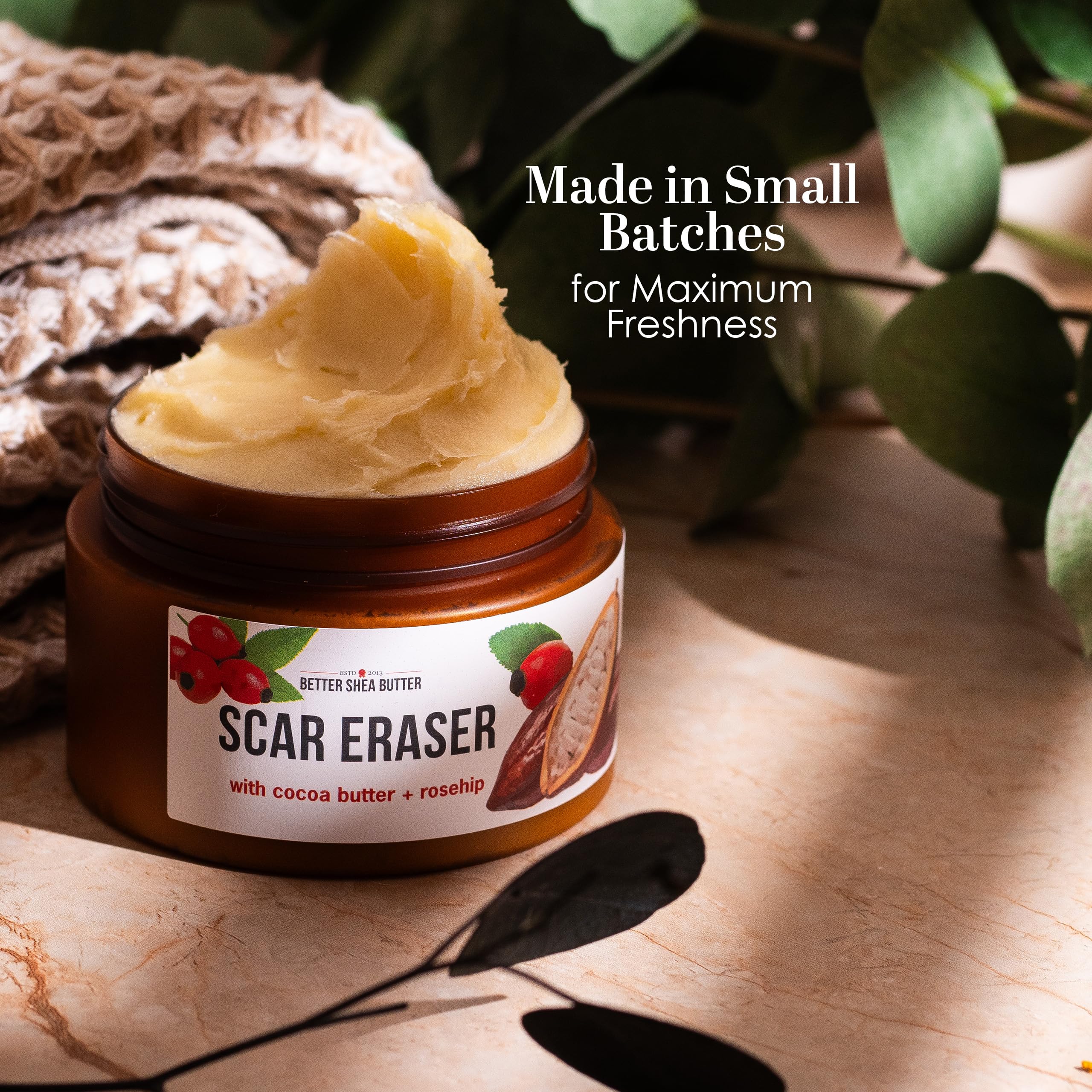 Better Shea Butter Scar Eraser Balm with Cocoa Butter, 4 oz