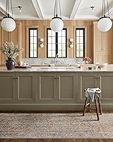 Vista 34 de Loloi Jean Stoffer Katherine Collection KES-02 Ocean/Coral 2'-7'' x 10'-0'', .25" Pile Height, Runner Rug