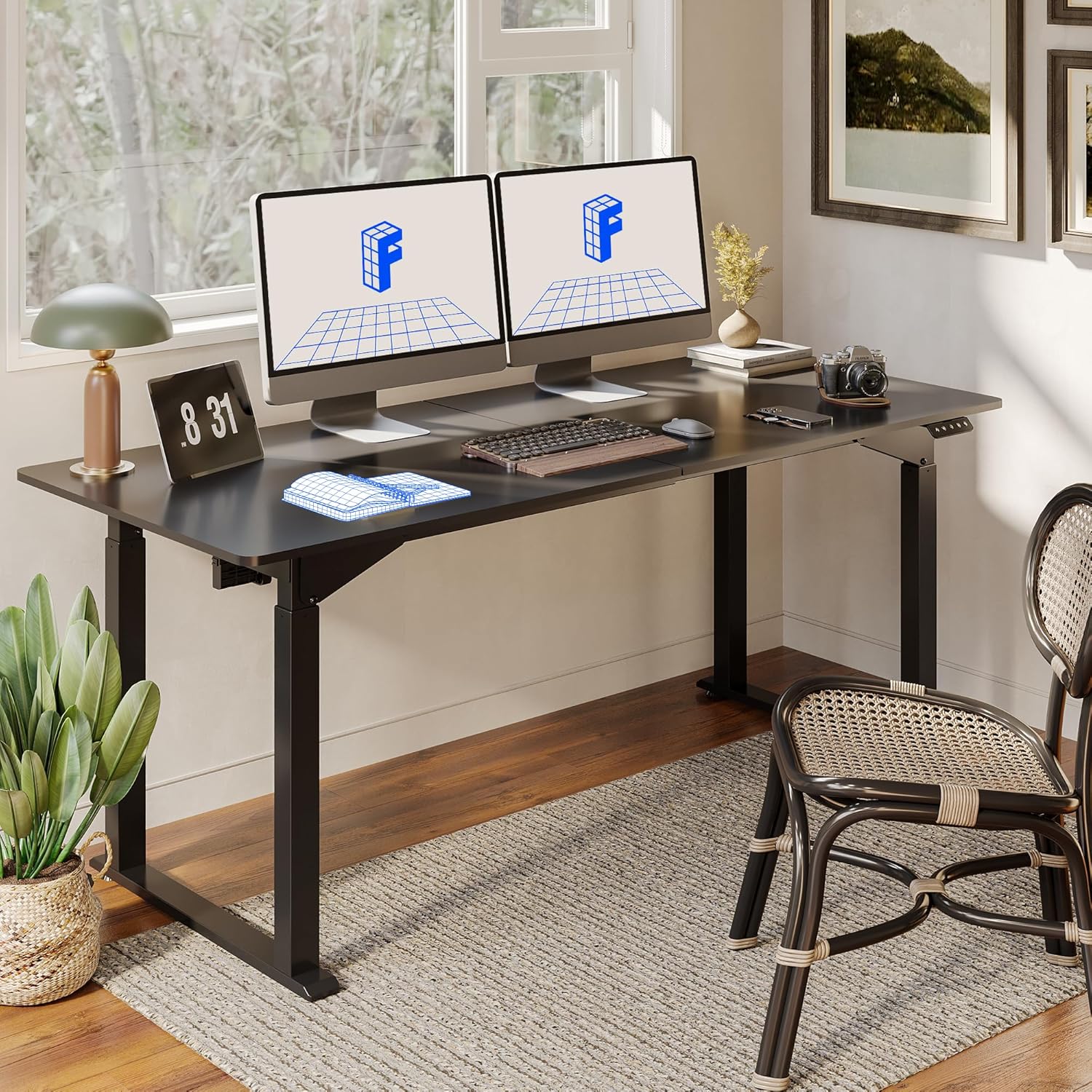 FLEXISPOT 4Legs Standing Desk 71 x 32 Inch Adjustable