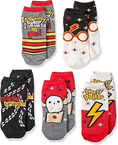 Harry Potter Muggle Hogwarts Express Hedwig Solemnly Swear - Calcetines para adultos (5 unidades)