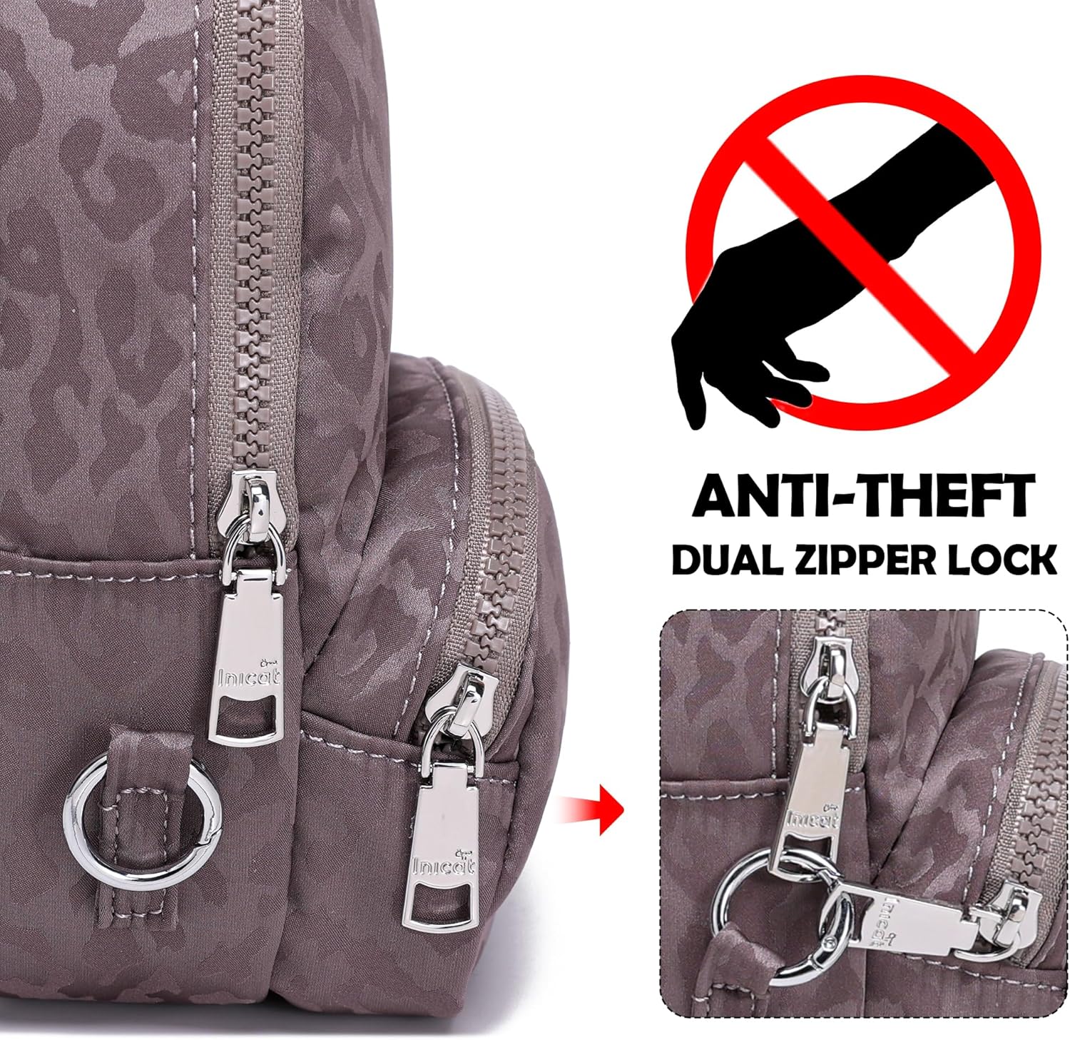 NEICOA Anti Theft Crossbody Bags for Women Small Nylon RFID Sling Bag Lightweight Travel Purse for Daily Casual Use - Image 4