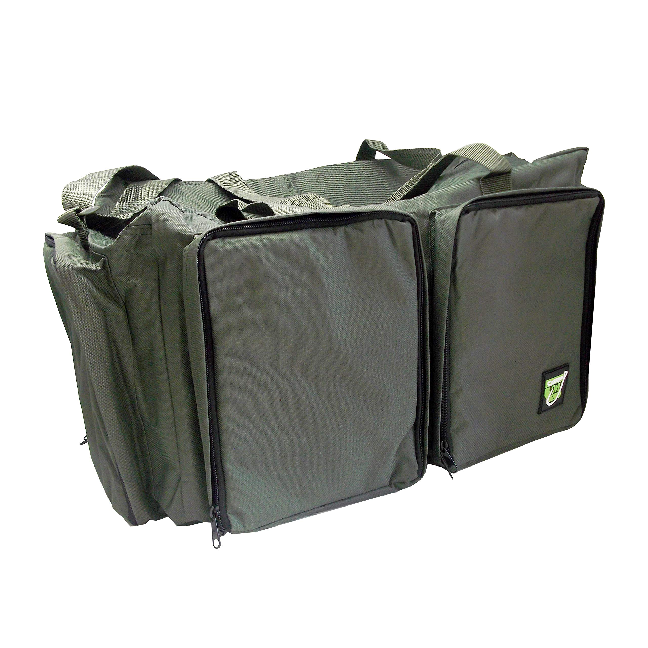 Fishing Tackle Luggage 600D GREEN Carryall (52 x 30 x 33cm) - For Carrying all your fishing Equipment and Accessories - Use on the Riverside or Bank [27-2110]