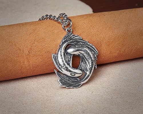 Miniatura 37 de Yin Yang Necklace For Men Ancient Looking High Quality Pendant Jewelry - Yin Yang Gifts - Viking Jewelry for Men