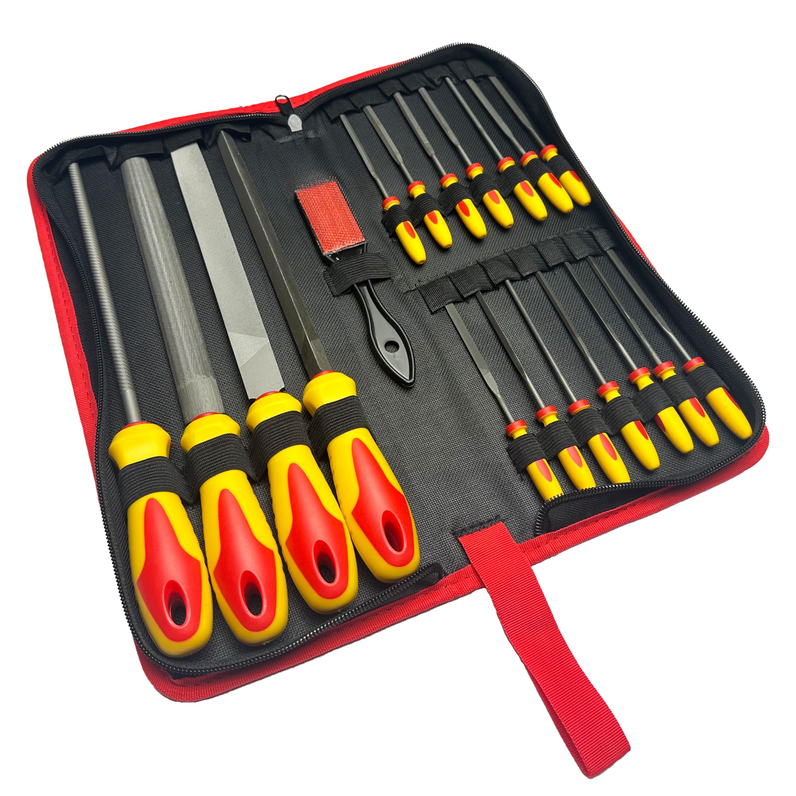 Starrett SEF-19 - Juego de limas de ingeniero para madera, metal y otros materiales, 19 piezas