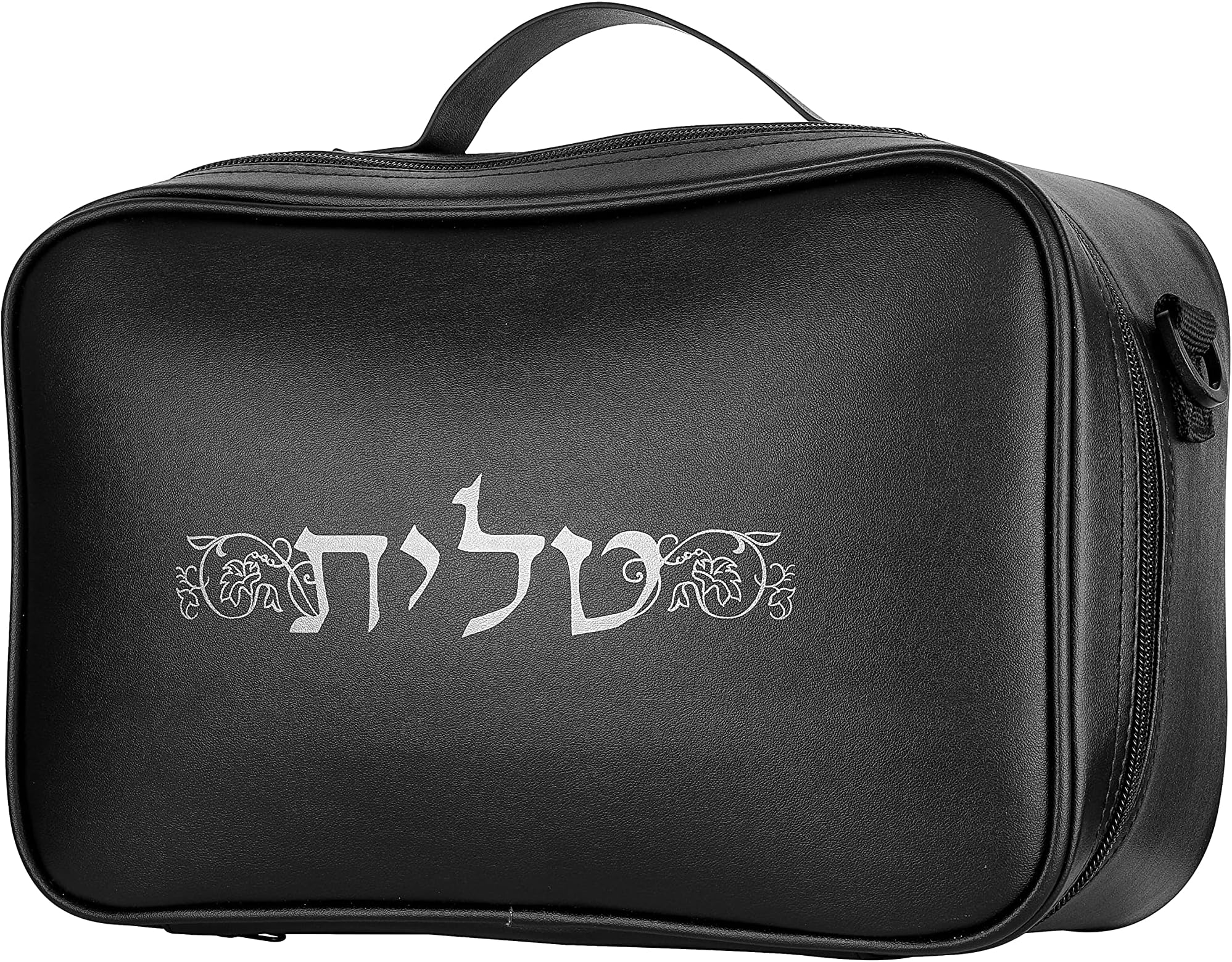 BOKER-TOV SHALOMTallit and Tefillin Bag with Carry Handle and Shoulder Strap - Judaica Tallit Prayer Shawl Travel Tote