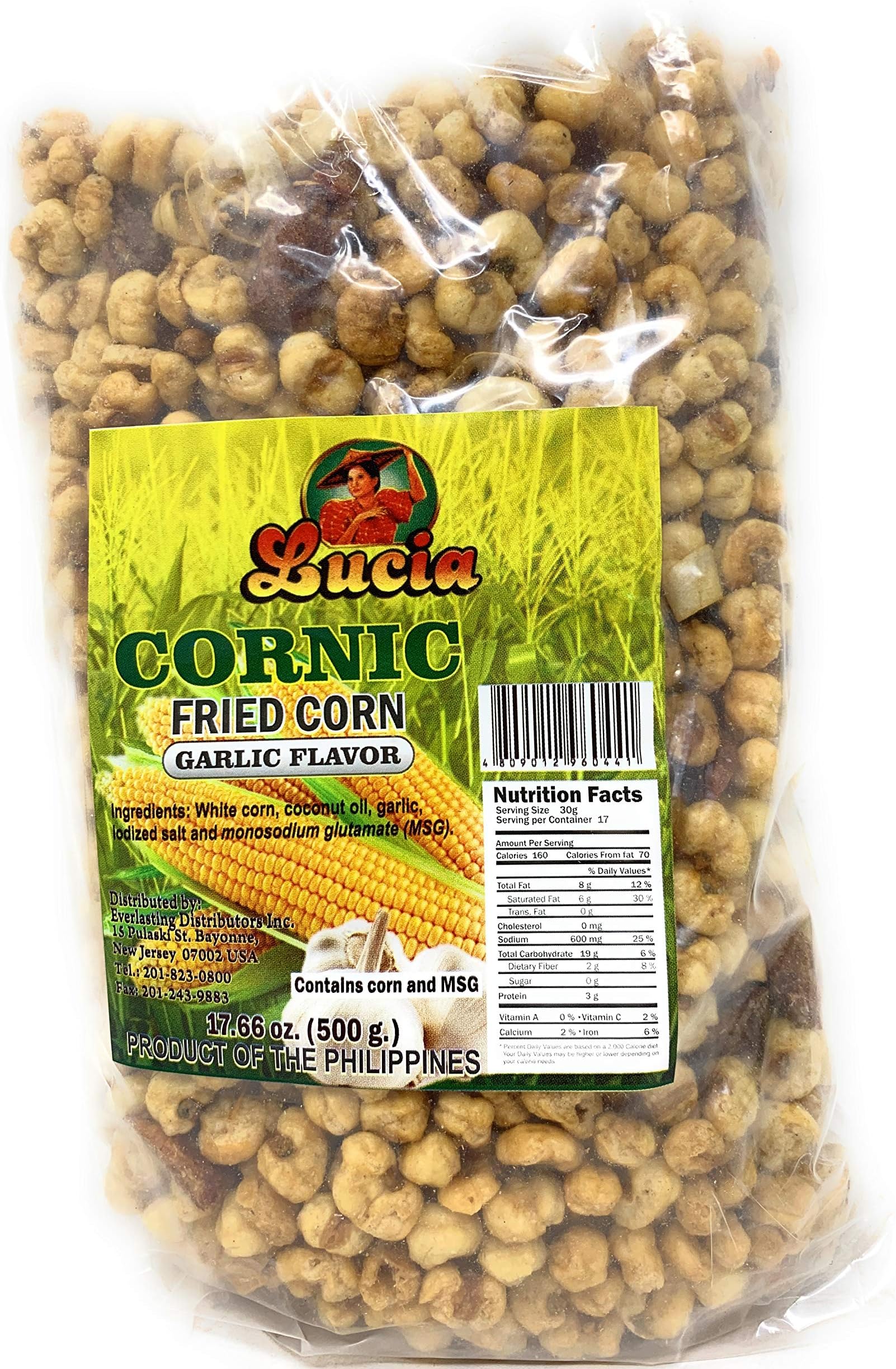 Lucia Cornic Fried Corn Garlic Flavor 17.66oz