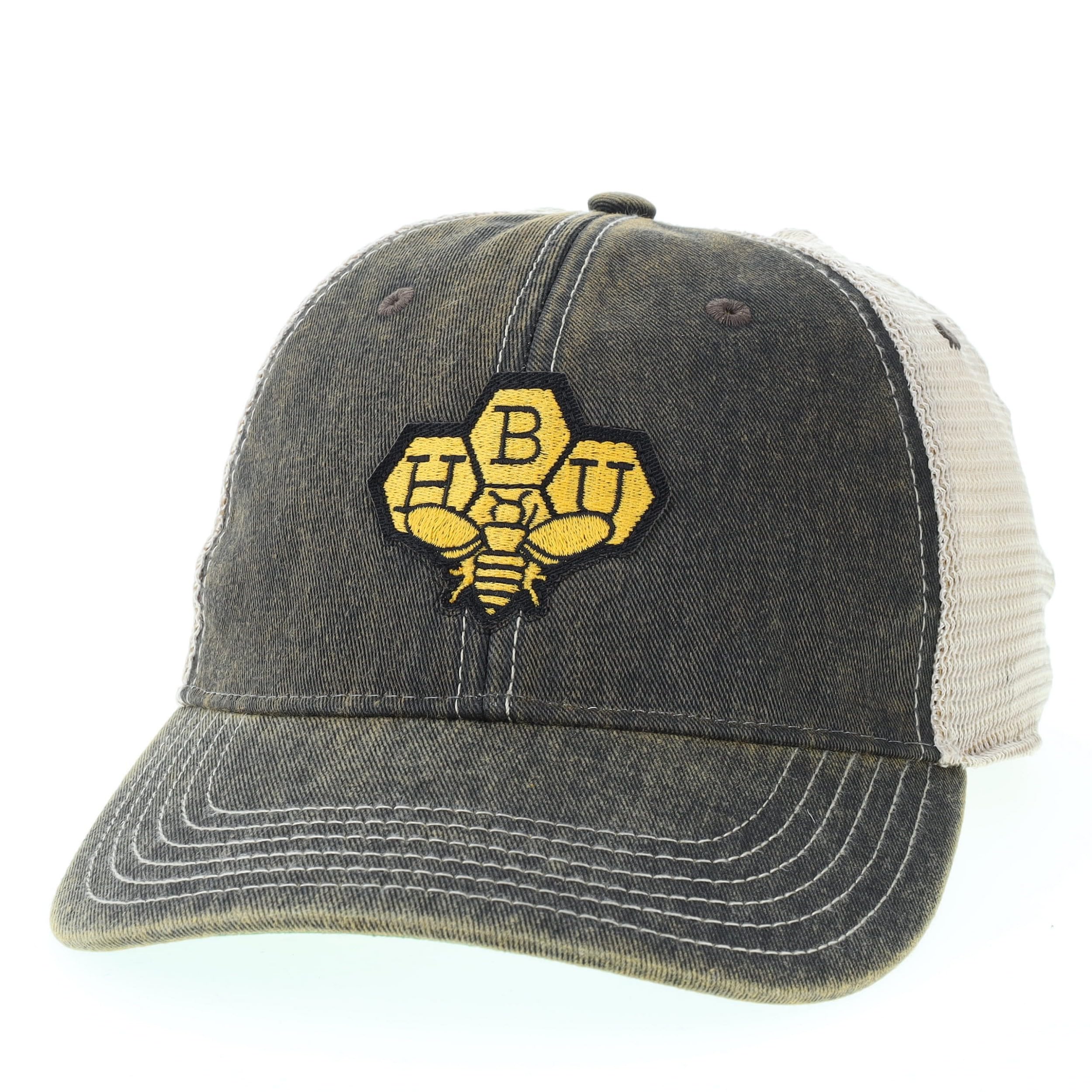 HBU Logo Old Favorite Trucker Cap One Size Black/Khaki