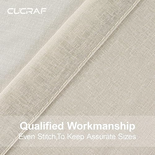 Miniatura 4 de CUCRAF Cortinas traslúcidas para ventana de dormitorio, sala de estar, 2 paneles de cortinas neutras de gasa para tratamiento de ventana, bolsillo