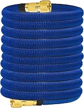 Expandable Garden Hose, Water Sprinkling, 8.2 ft (2.5 m), TPE Inner Tube, Pressure Resistant, Easy Storage, Tangle-Resistant, For Outdoor/Vehicle Washing/Pet Shower/Gardening