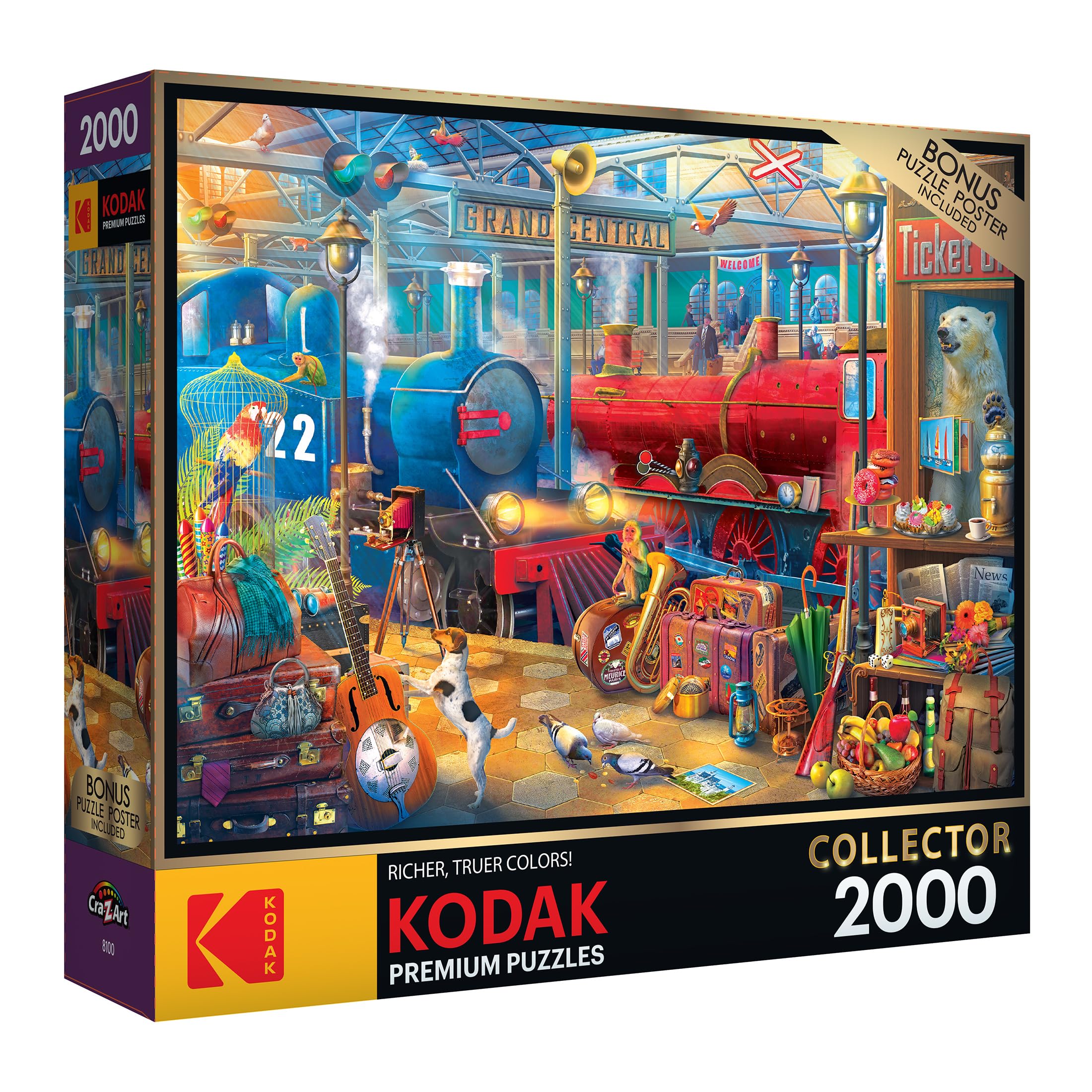 Amazon.com: RoseArt - Kodak Premium Collector - Train Station