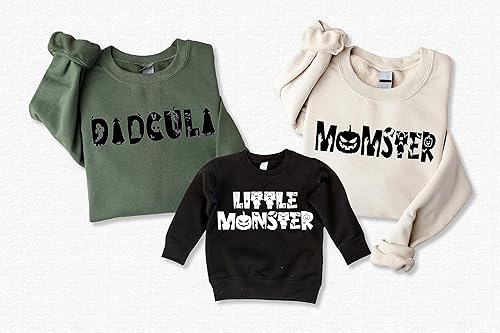 Miniatura 2 de Family Halloween Shirts Family Matching Halloween Sweatshirt Mom Dad Kid Monster Shirt Couple Halloween T shirt Fall Pumpkin Mom Dad Kids Toddler