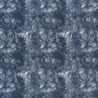 Mook Fabrics Elegance Cotton Fabric [45in. Wide], Denim