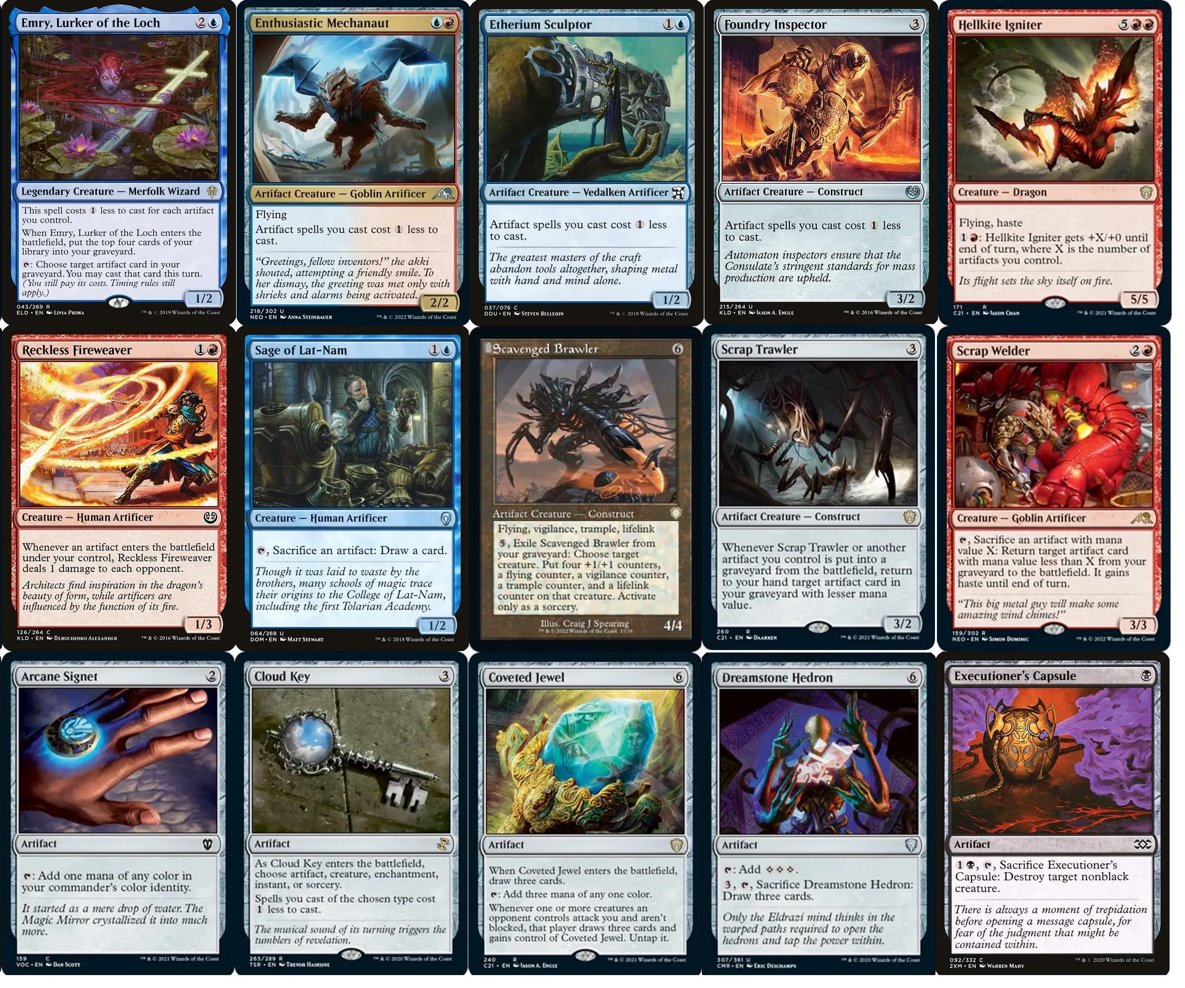 Amazon.com: MTG Decks & More Compatible with Magic: The Gathering: Elite  Commander Mishra Artifacts Deck - Grixis - Blue Black Red - EDH - Mishra,  Eminent One - 100 Card - Custom