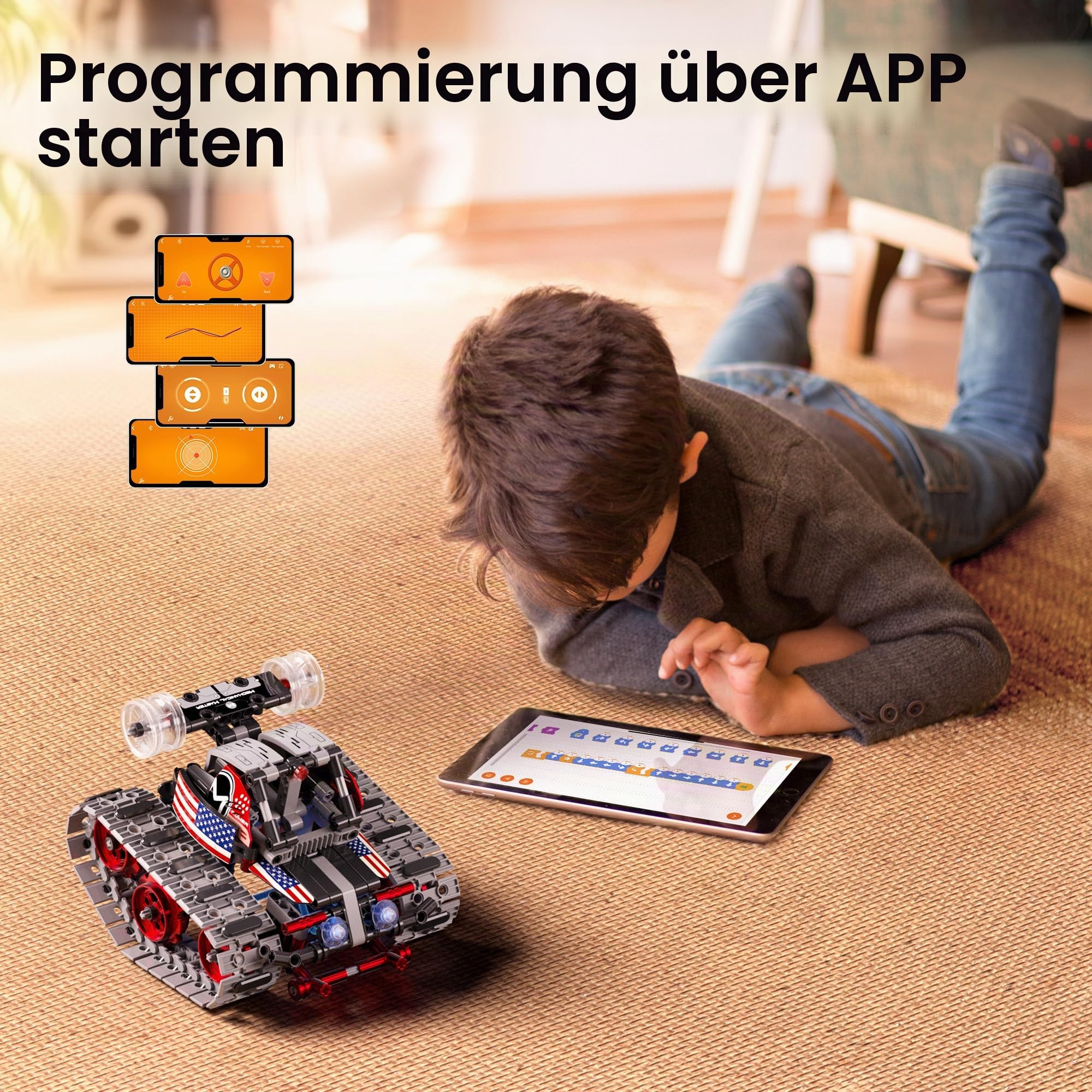 Sillbird Ferngesteuerte Roboter für Kinder, RC-Robotik, 4-in-1, Konstruktionsspielzeug mit kreativer Programmierung, Geschenkideen für Jungen und Mädchen im Alter von 8 bis 12 Jahren