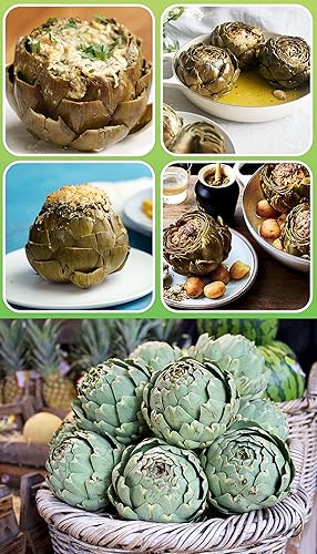Miniatura 7 de Asador de alcachofas pre-sazonado, asador de corazones de alcachofa de hierro fundido para cocina, comedor, parrilla de barbacoa al aire libre,
