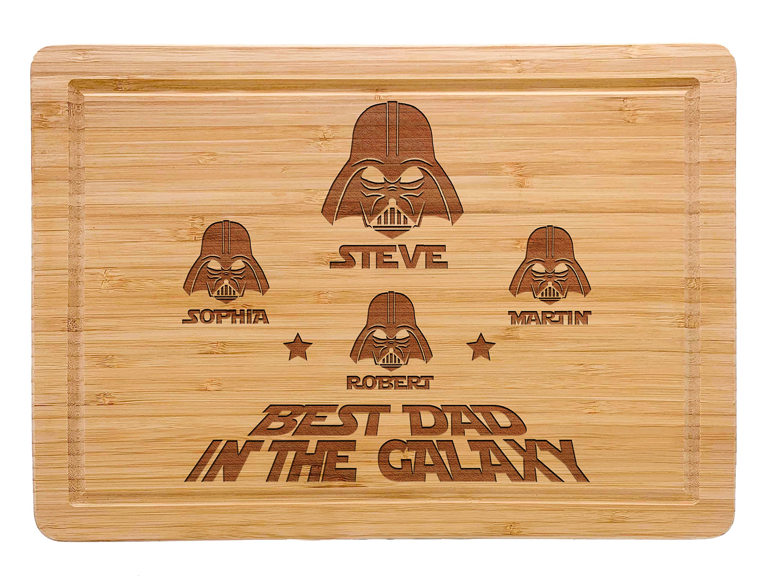 Personalized I am Their Father StarWar Dad Gift Cutting Board, Christmas & Fathers Day Gifts, Funny Star War Gift, Darth Character Plaque, Custom Name Stars War Mens Gift from Daughter or Son