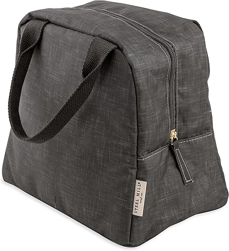 Miniatura 2 de Steel Mill & Co - Bolsa de almuerzo aislada para mujeres u hombres, lonchera de gran capacidad, bonita bolsa de almuerzo para adultos, mini hielera