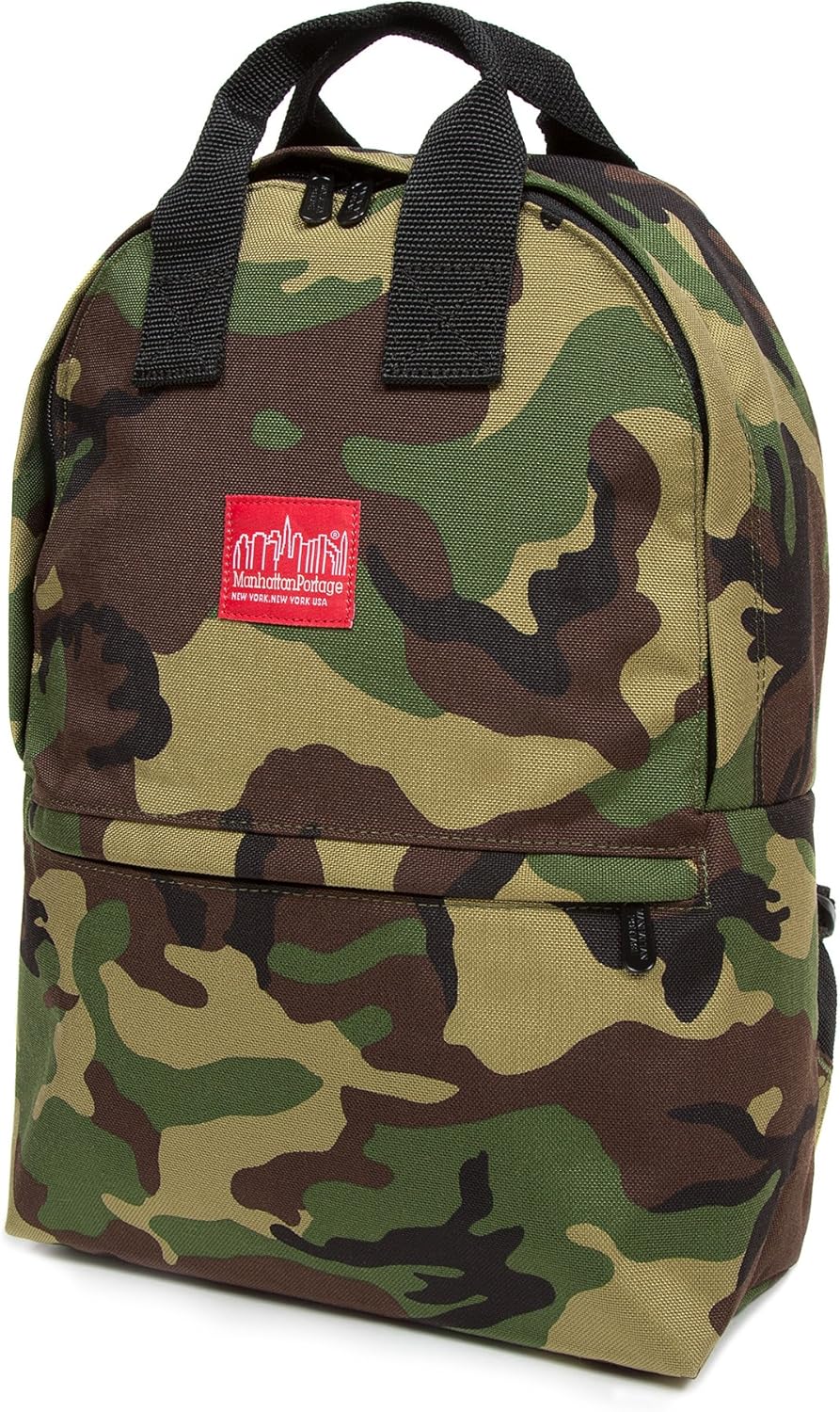 Manhattan Portage Governer Backpack Large Capacity Water Resistant Bag1000D Cordura For Everyday Carry With Simple Exterior (Camouflage)