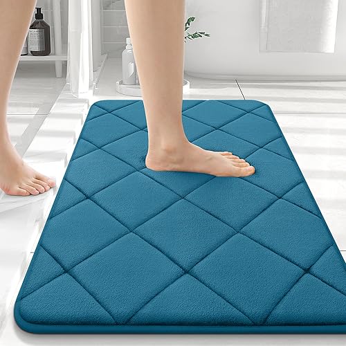 Miniatura 23 de OLANLY Tapete de baño de espuma viscoelástica de 24 x 16 pulgadas, ultra suave y absorbente, lavable a máquina, cómodo tapete de baño para suelo de