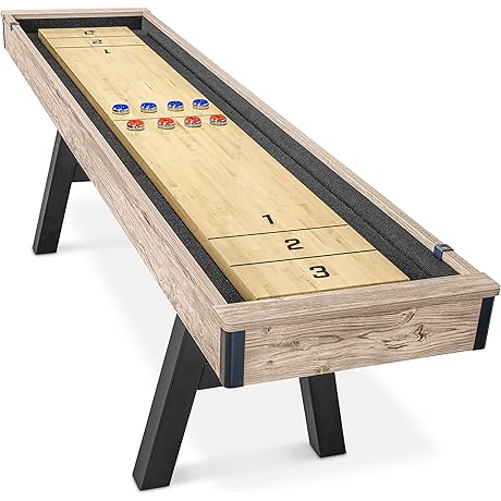 GoSports Premium 9 ft Shuffleboard Table: Experience Precision Play at Home