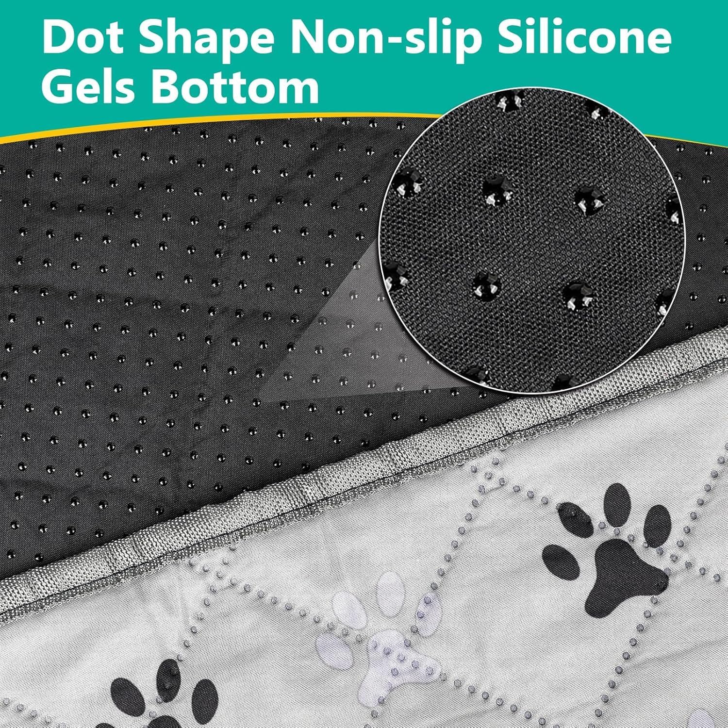 FUWERY Washable Pee Pads for Dogs ,36"X41", Thick Heavy Absorbency Reusable, Prevent Leakage, Non-Slip Pee Pads for Puppy Playpen,Potty Training, Grey, 2 Packs