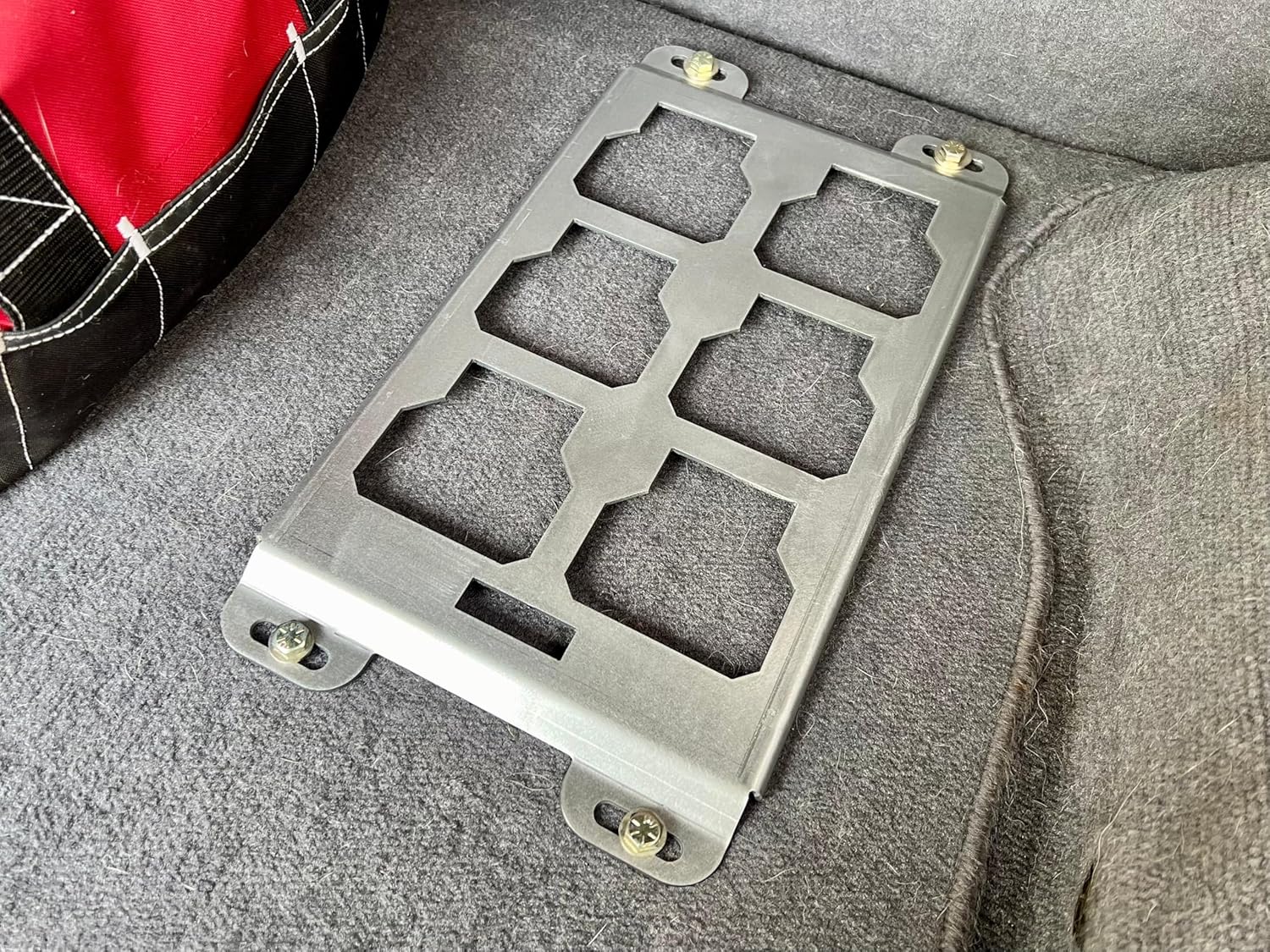 Single Mounting Plate for Milwaukee Packout – Heavy Duty 10 Gauge Raw Steel Wall Mount – 100lb Capacity, Industrial Finish, 16.875" x 8.875" – Made in USA