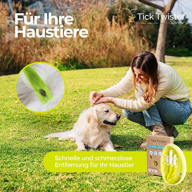 Foto 3 de 7 de Tick Twister - Juego de garrapatas para perros, gatos y humanos (juego de 3)